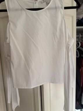 Forever 21 White Sleeveless Tank with Side Ties
